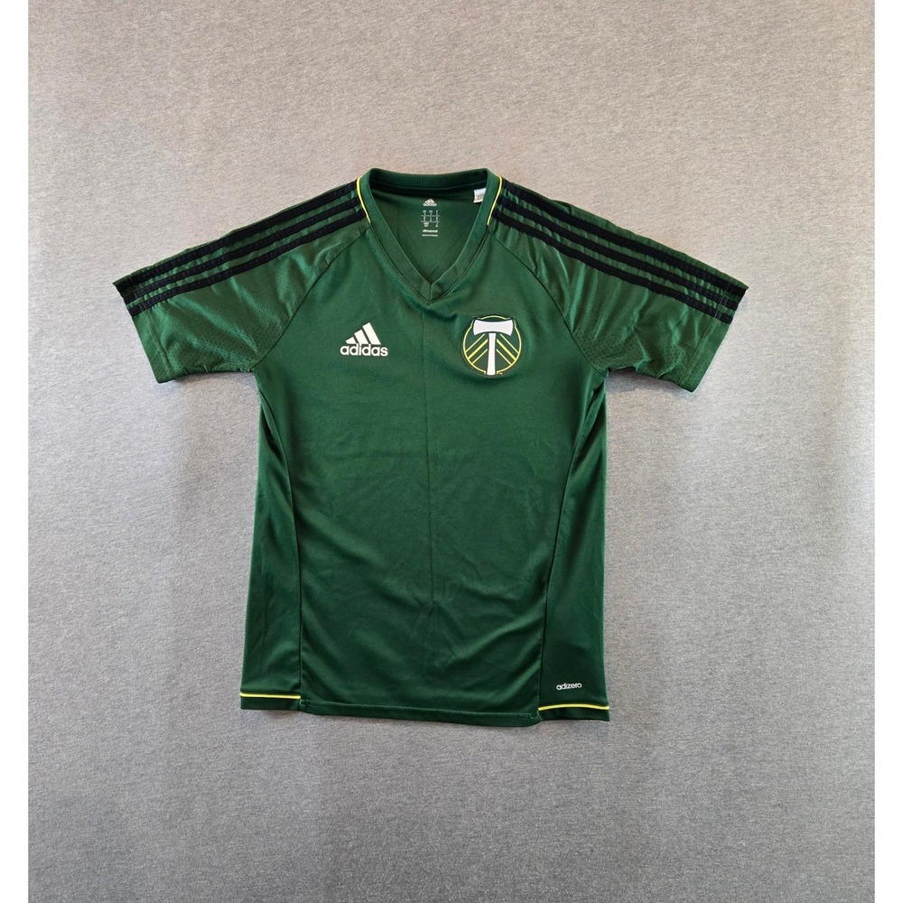 Adidas Portland Timbers Jersey Mens Small Green MLS Climacool 2016 Soccer